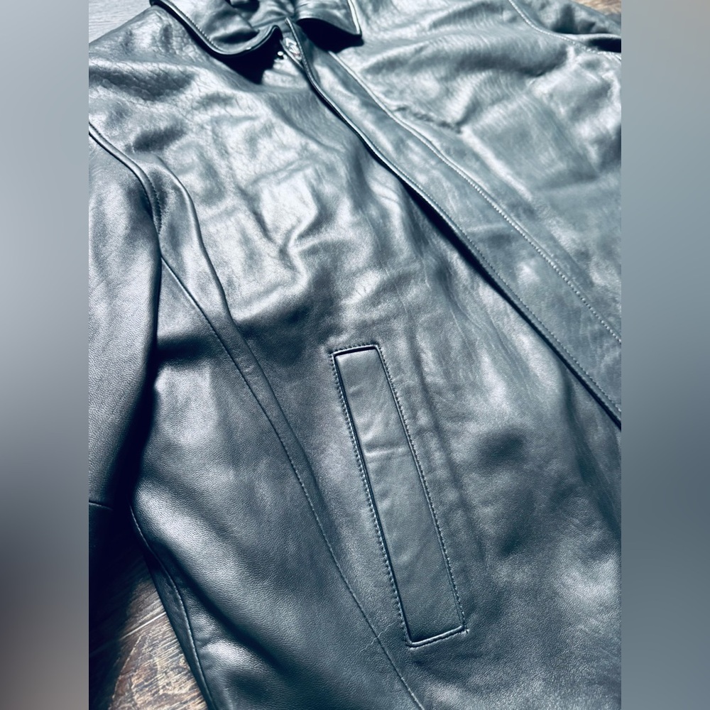 Joseph A. Bank Men’s Leather Jacket XL - Picture 10 of 10